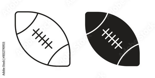 Rugby icon. filled flat sign for mobile concept and web design