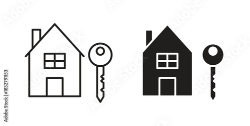 Selling or rent home icon. filled flat sign for mobile concept and web design