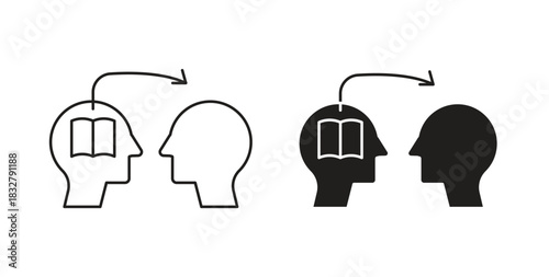 Share thoughts icon. filled flat sign for mobile concept and web design