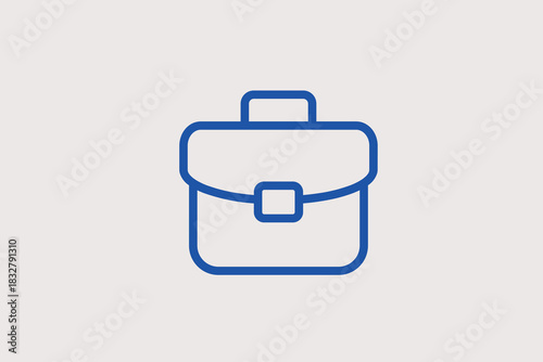 suitcase illustration in line style design. Vector illustration.	