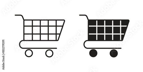 Shopping icon. filled flat sign for mobile concept and web design