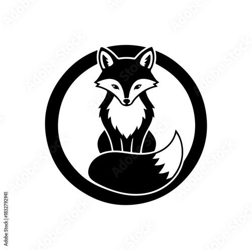 Elegant fox emblem for brands, nature conservation, wildlife projects, or logo designs