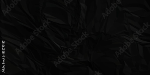 Paper texture background, Old paper background ripple soft black pattern wave crumple. Crushed and creased soft paper. Abstract wrinkle effect grunge and rough backdrop vintage page.	