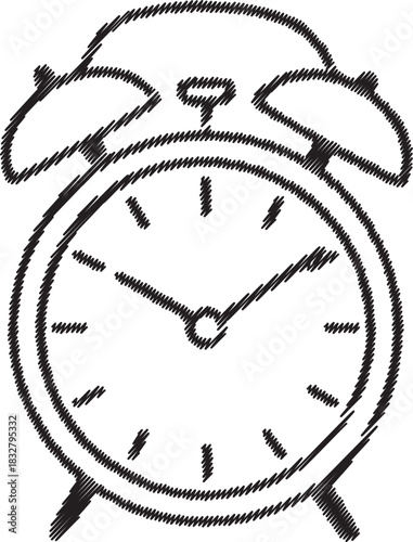 Classic twin bell alarm clock