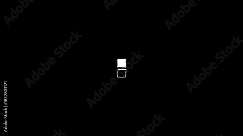 Glitch Loading Animation With Seamless Loop And UI Friendly Design.