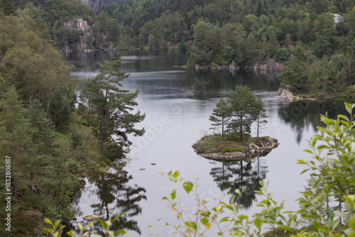 lake in a mountain lake
