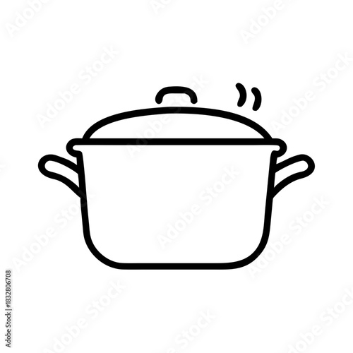 Kitchen cooking pot icon transparent background 