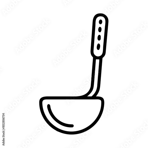 Kitchen ladle icon transparent background 