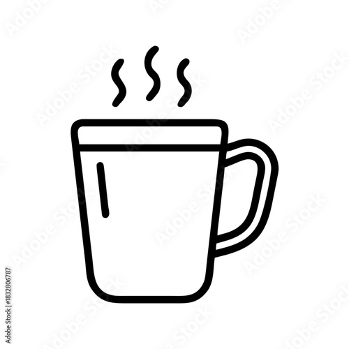 Kitchen mug icon transparent background 