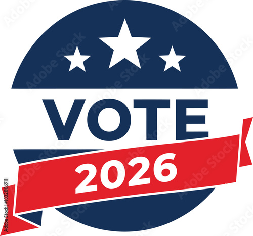 Vote 2026 campaign badge