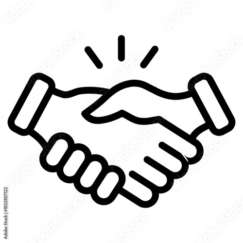 Handshake Deal  Icon Element For Design