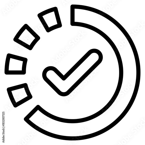 Checkmark Circle  Icon Element For Design