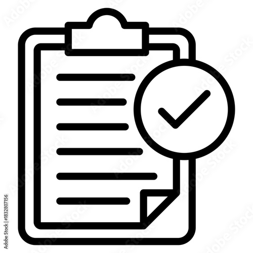 Verification Clipboard  Icon Element For Design