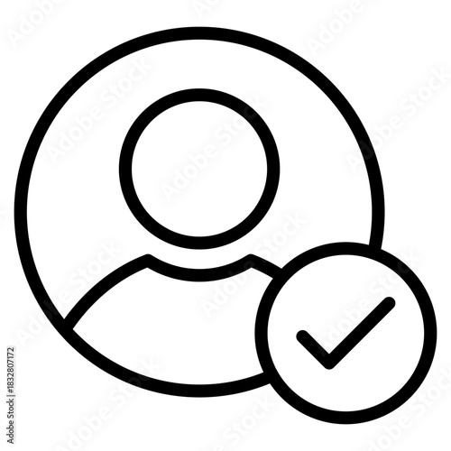 Verified User  Icon Element For Design