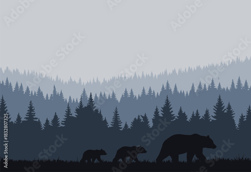 Two cute cartoon bees honeybee illustration with smiling faces and wings