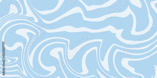 Abstract background seamless pattern with colorful waves. Trendy vector illustration in retro psychedelic style