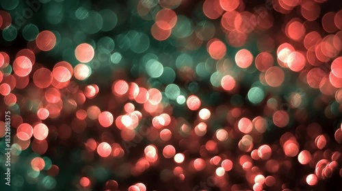 Red and Green Bokeh Lights