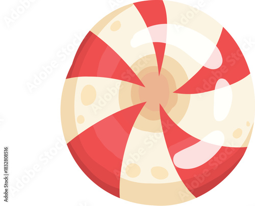 Vector icon of Christmas gingerbread in cartoon flat mode. Holiday cookies - christmas tree, gingerbread man, star, house, heart isolated on white background