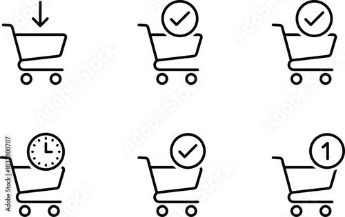 A classic and detailed flat vector design of a red and white striped shop awning or canopy, perfect for storefront decoration and retail branding.