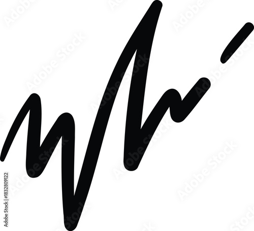 Vector icon of hand-drawn cartoony expression sign doodle, curve directional arrows, emoticon effects design elements, cartoon character emotion symbols, cute decorative brush stroke lines