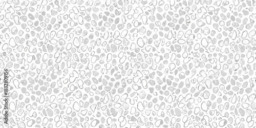 Monochrome abstract background with irregular shapes and outlines for creative projects