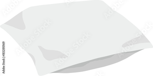 Cushions icon in flat cartoon design. This wonderful of white pillow in different size, shape and snow colors will complement any sleep project. Vector illustration