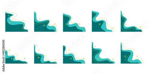 Aesthetic Wave Blob Corner