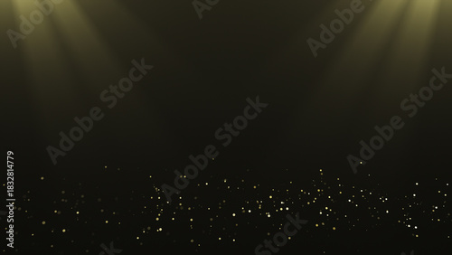 abstract particle background with rays
