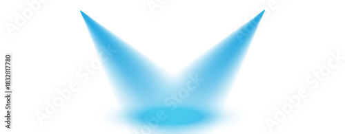 Symphony of Blue Stage Spotlights in Dynamic Cross-Beam Formation" suitable in pubs and bars