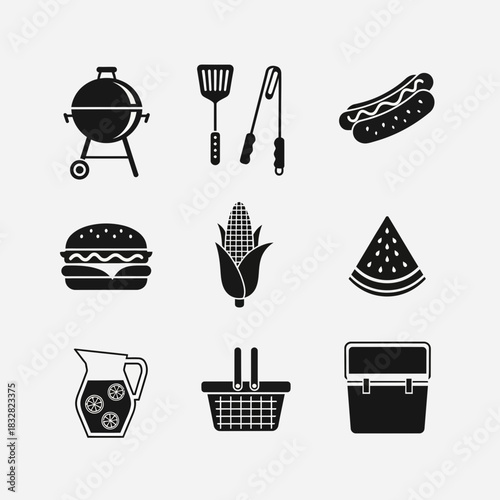 Plan the perfect summer picnic with this delightful collection of barbecue essentials, tasty treats, and refreshing drinks, promising fun and deliciousness