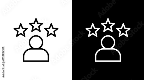 Talent  White Icon Set Design
