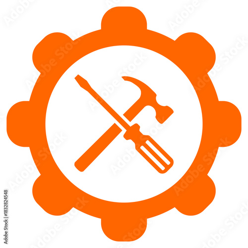 Werkzeuge und Zahnrad