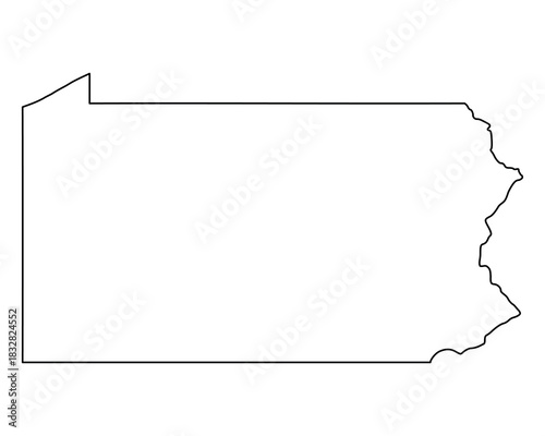 Karte von Pennsylvania