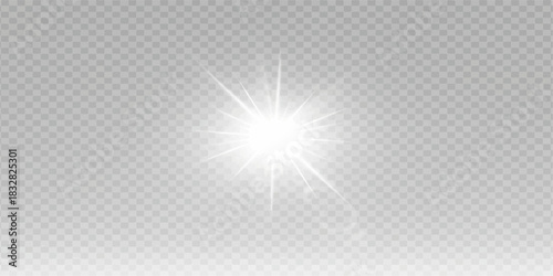 Abstract blue background vector with bright sun rays and glow pattern illustration