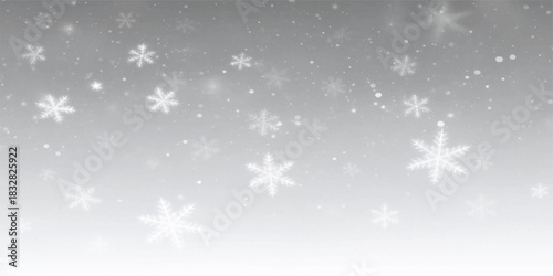 Abstract Christmas background with blue winter snowflakes pattern for holiday season celebration
