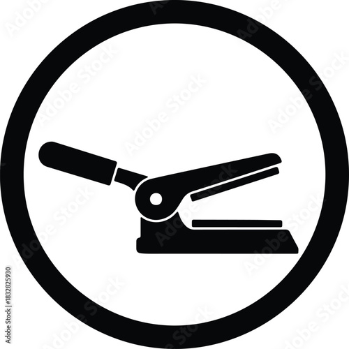 Silhouette Hole punch black round circle vector Illustrator