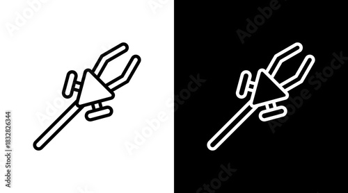 Clamp  White Icon Set Design