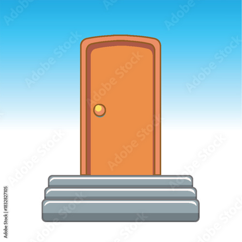 Cute Cartoon House, Architecture, and Nature Vector Set