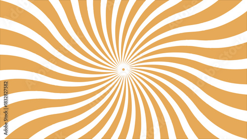 Bright warm orange and yellow sunburst illustration with radial light rays and an explosion pattern suitable for a summer background vector design