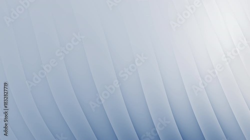 Smooth gradient blues and whites form layered, undulating stripes creating an abstract background. The animation is smooth and flowing, with soft lighting that gives an ethereal and calm mood.