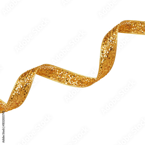 Shimmering Gold Ribbon Perfect for Crafting and Decorating Projects