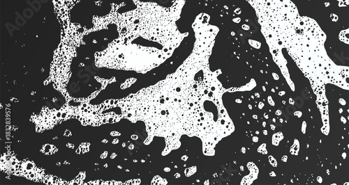 White soap foam texture with bubble fresh washing background. Creamy lather pattern perfect for bathroom hygiene and cleaning care concept.