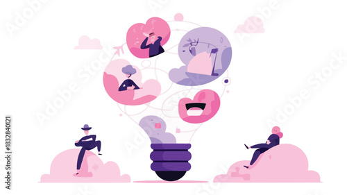 Minimalist abstract representation of a human brain with interconnected neural pathways and glowing nodes