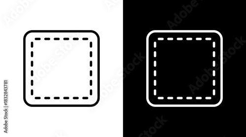Patch  White Icon Set Design