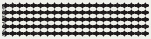 Classic Mid Century Modern seamless pattern in black and white shades. For banners, home décor, wallpaper and textile.