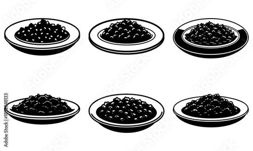 Elegant caviar servings, a symphony of taste in every bite, perfect for luxurious dining, gourmet experiences, and sophisticated culinary presentations