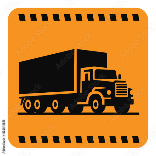 Flat Car Transport Icons Set with Colorful Backgrounds