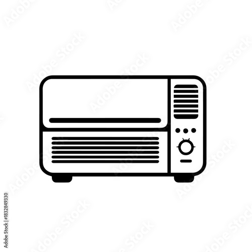 Air Conditioner and Heater Vector Illustration