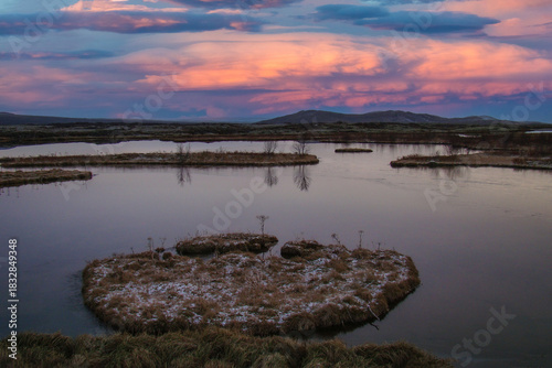 View of landscape in Iceland 