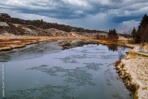 View of landscape in Iceland 
